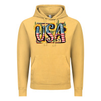 Vintage Mustard USA 4th of July Vintage Hoodie - FaDigitalArtStudio