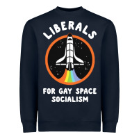 Navy liberals for gay space socialism Heavyweight Sweatshirt - artisFamous