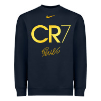 Navy cr7 graphic Heavyweight Sweatshirt - artisFamous