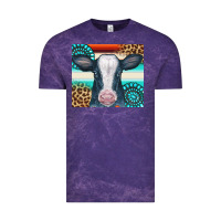 Cloud Purple Cow Tumbler Vintage Tee - CowCowDesign