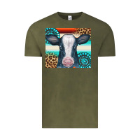 Vintage Olive Cow Tumbler Vintage Tee - CowCowDesign