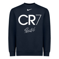 Navy cr7 graphic Heavyweight Sweatshirt - artisFamous