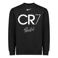 Black cr7 graphic Heavyweight Sweatshirt - artisFamous