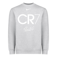 Heather Grey cr7 graphic Heavyweight Sweatshirt - artisFamous