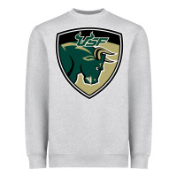 Heather Grey south florida bulls Heavyweight Sweatshirt - artisFamous
