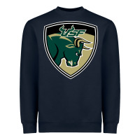 Navy south florida bulls Heavyweight Sweatshirt - artisFamous