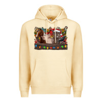 Pina Colada festive farmyard gathering Premium Hoodie - CowhideDigitalArt