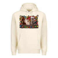 Tofu festive farmyard gathering Premium Hoodie - CowhideDigitalArt