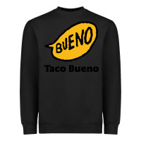 Black Resto Taco Bueno Heavyweight Sweatshirt - artisFamous