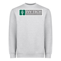 Heather Grey Ivy Tech Community College of Indiana Heavyweight Sweatshirt - artisFamous