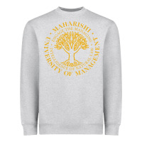 Heather Grey Maharishi International College Heavyweight Sweatshirt - artisFamous