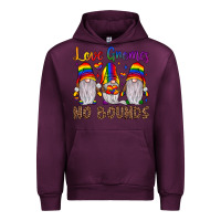 Mauve Wine love gnomes no bounds Urban Hoodie - JahusDesignShop