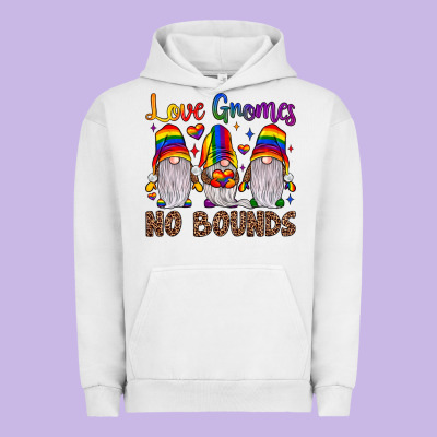 Love Gnomes No Bounds Urban Hoodie Designed By Jahusdesignshop