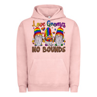 Pigment Salmon love gnomes no bounds Urban Hoodie - JahusDesignShop