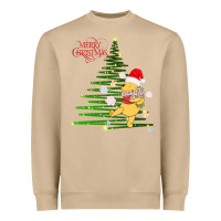 Mushroom Winnie The Pooh- Merry christmas Heavyweight Sweatshirt - artisFamous