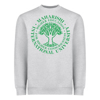 Heather Grey Maharishi International College Heavyweight Sweatshirt - artisFamous