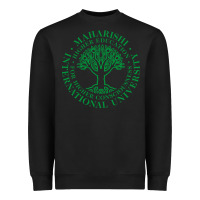 Black Maharishi International College Heavyweight Sweatshirt - artisFamous