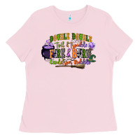 Double Double Toil And Trouble Fire And Burn Cauld Ladies Tee | Teevron