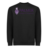 Black Palmer College of Chiropractic Heavyweight Sweatshirt - artisFamous