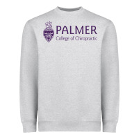 Heather Grey Palmer College of Chiropractic Heavyweight Sweatshirt - artisFamous