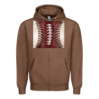 Chestnut american football and baseball Zipper Hoodie - BarkalooDesign