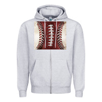 Heather Grey american football and baseball Zipper Hoodie - BarkalooDesign