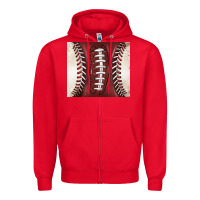 Red american football and baseball Zipper Hoodie - BarkalooDesign