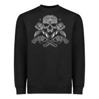 Black guns & roses 7 Heavyweight Sweatshirt - artisFamous