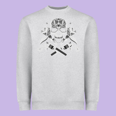 Guns & Roses 7 Heavyweight Sweatshirt Designed By Artisfamous