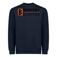 Navy biggby coffee Heavyweight Sweatshirt - artisFamous