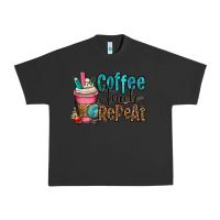 Pigment Black coffee teach repeat Urban Heavy Tee - OliviaCreatesArt