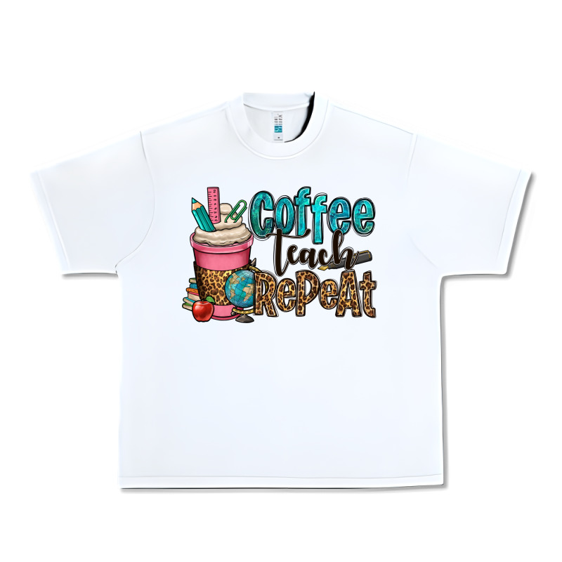 Coffee Teach Repeat Urban Heavy Tee by OliviaCreatesArt | Teevron