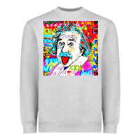 Heather Grey POP ART RETRO Heavyweight Sweatshirt - artisFamous