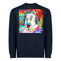 Navy POP ART RETRO Heavyweight Sweatshirt - artisFamous