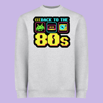 Back To The 80s Heavyweight Sweatshirt Designed By Artisfamous