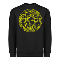 Black VINTAGE  Medusa Heavyweight Sweatshirt - artisFamous