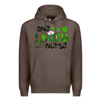 Coffee Saint Patricks One Lucky Nurse Premium Hoodie - RanaPortraitStore