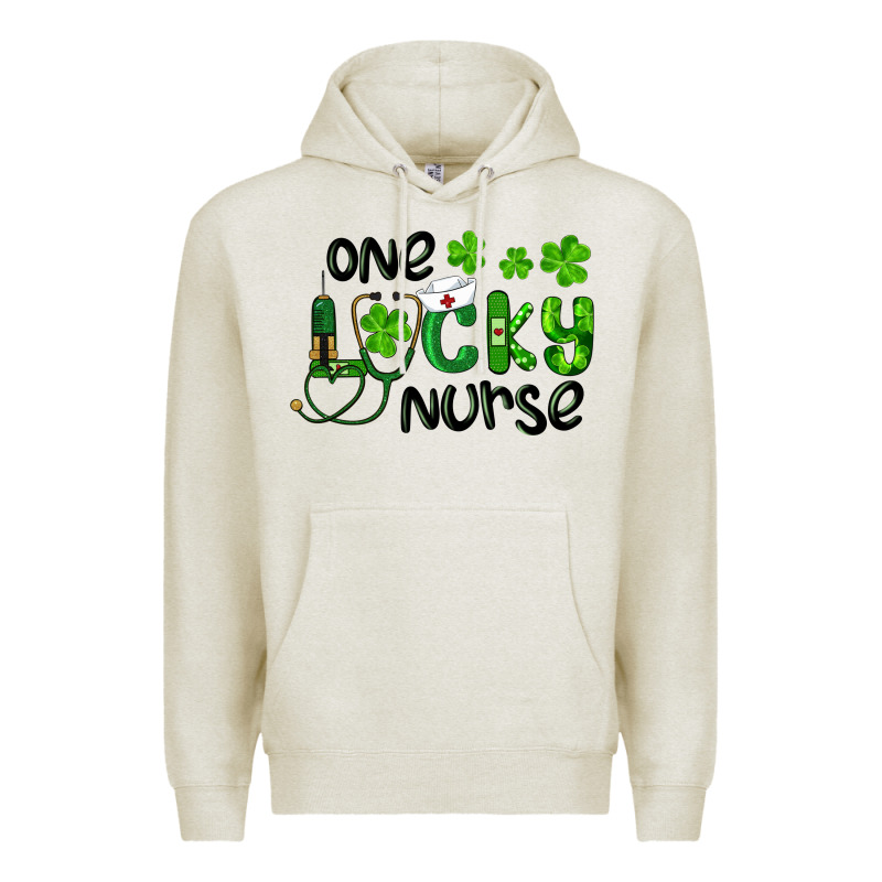 Saint Patricks One Lucky Nurse Premium Hoodie by RanaPortraitStore | Teevron