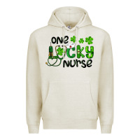 Oatmeal Heather Saint Patricks One Lucky Nurse Premium Hoodie - RanaPortraitStore