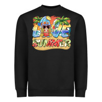 Black love summer gnomes  Background Heavyweight Sweatshirt - BarkalooDesign