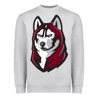 Heather Grey bloomsburg huskies Heavyweight Sweatshirt - artisFamous