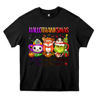 Black hallothanksmas its the most wonderful time of the Heavy Core Tee - texasbilliewilder