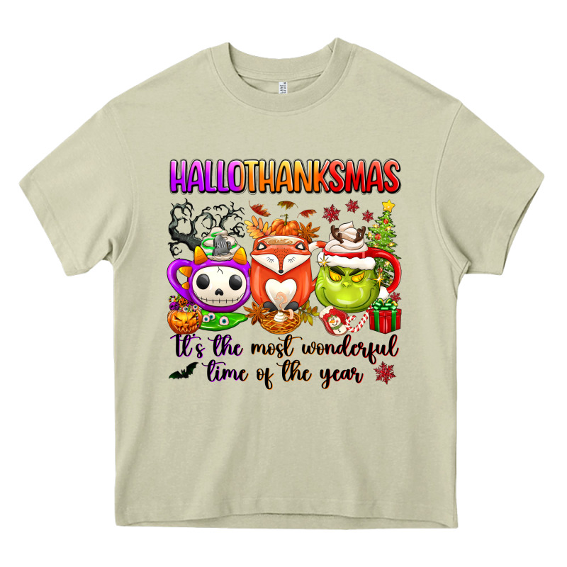 Hallothanksmas Its The Most Wonderful Time Of The Heavy Core Tee by texasbilliewilder | Teevron