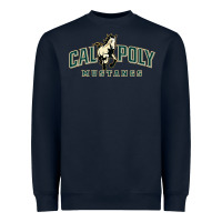 Navy cal poly mustangs Heavyweight Sweatshirt - artisFamous