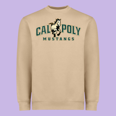 Cal Poly Mustangs Heavyweight Sweatshirt Designed By Artisfamous