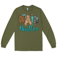 Army Green nail hustler bbs Long Sleeve Tee - BundleAndBundleShop