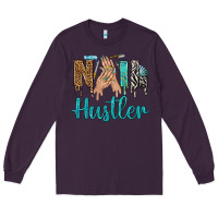 Plum nail hustler bbs Long Sleeve Tee - BundleAndBundleShop
