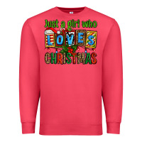 Cardinal just a girl who loves christmas Premium Sweatshirt - AdoDesignShop