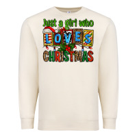 Sandshell just a girl who loves christmas Premium Sweatshirt - AdoDesignShop