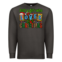 Smoke just a girl who loves christmas Premium Sweatshirt - AdoDesignShop